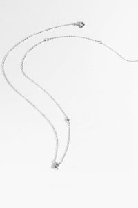 Q to U Quintessence Circle Zircon Sterling Necklace