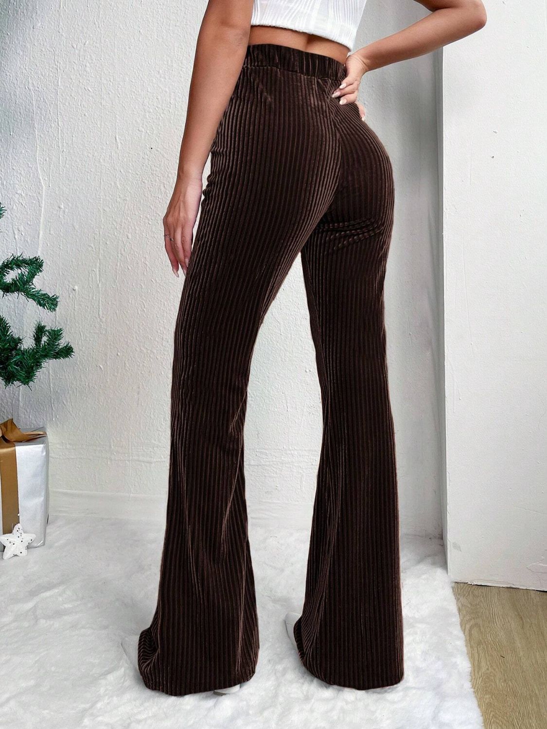 Velvet Horizon High-Waist Flare Pants