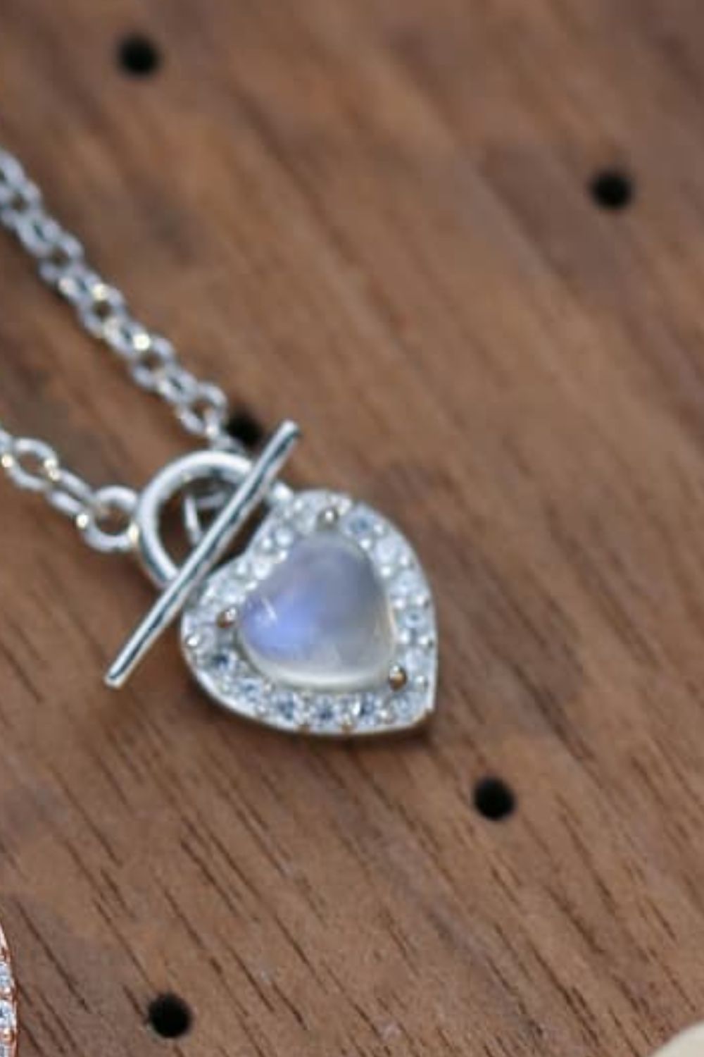 Enchanted Moonstone Heart Necklace