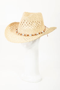 Bohemian Breeze Cowrie Straw Hat