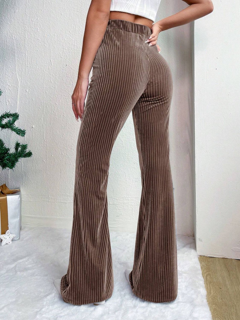 Velvet Horizon High-Waist Flare Pants