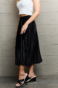 Ethereal Charm Accordion Pleated Midi Skirt