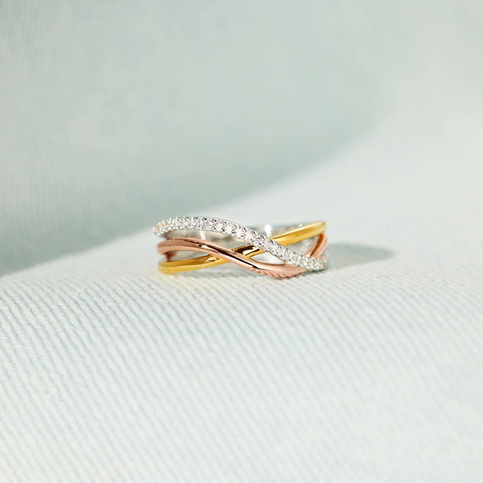 Crisscross Elegance Ring