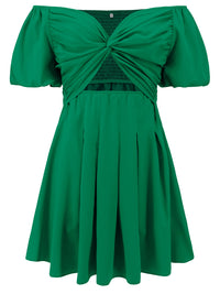 Breezey Chic Off-Shoulder Twist Dress