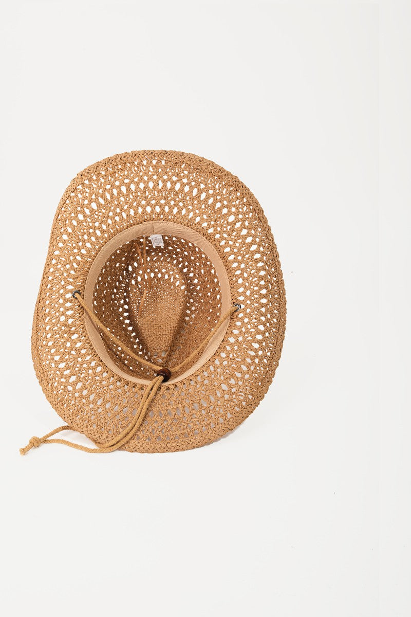 Elegance Afield Straw Hat with Rope Strap