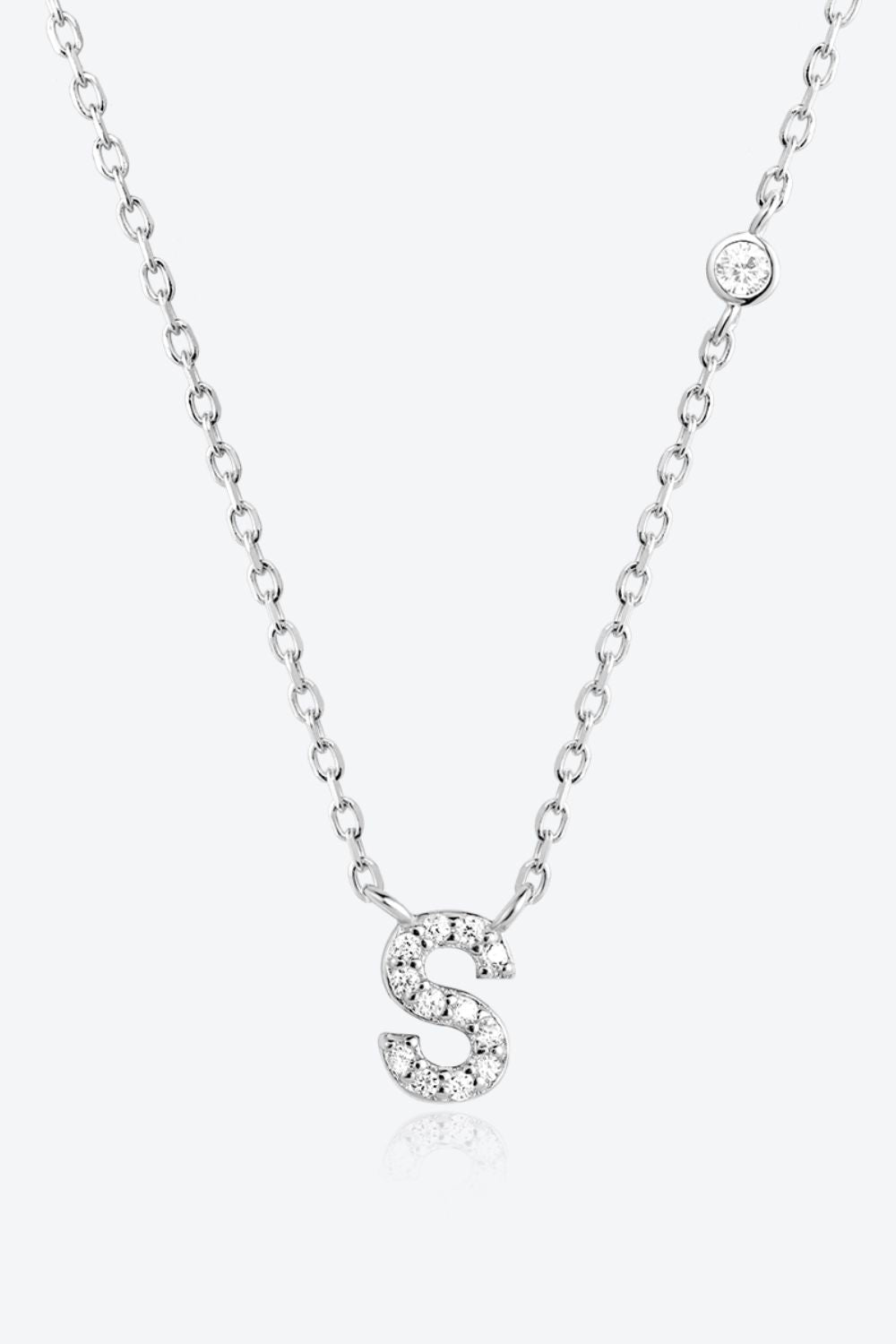 Q to U Quintessence Circle Zircon Sterling Necklace