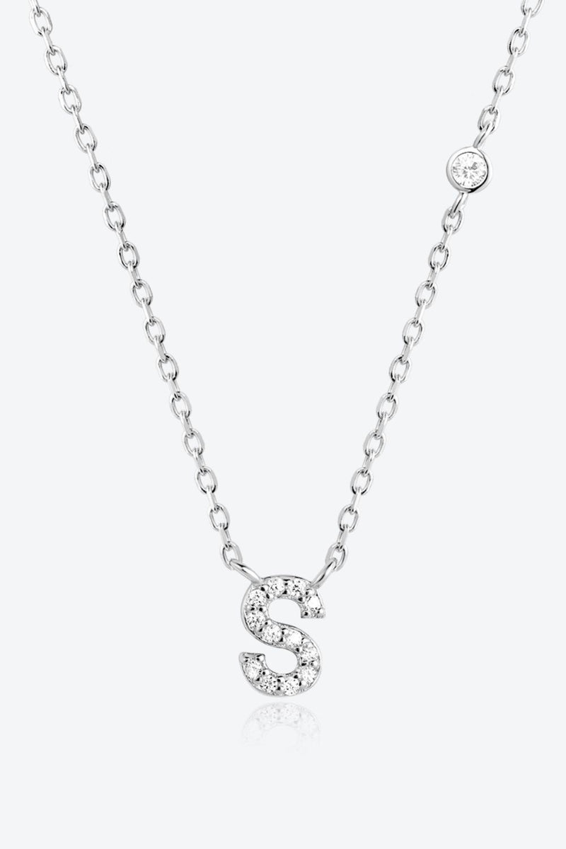 Q to U Quintessence Circle Zircon Sterling Necklace