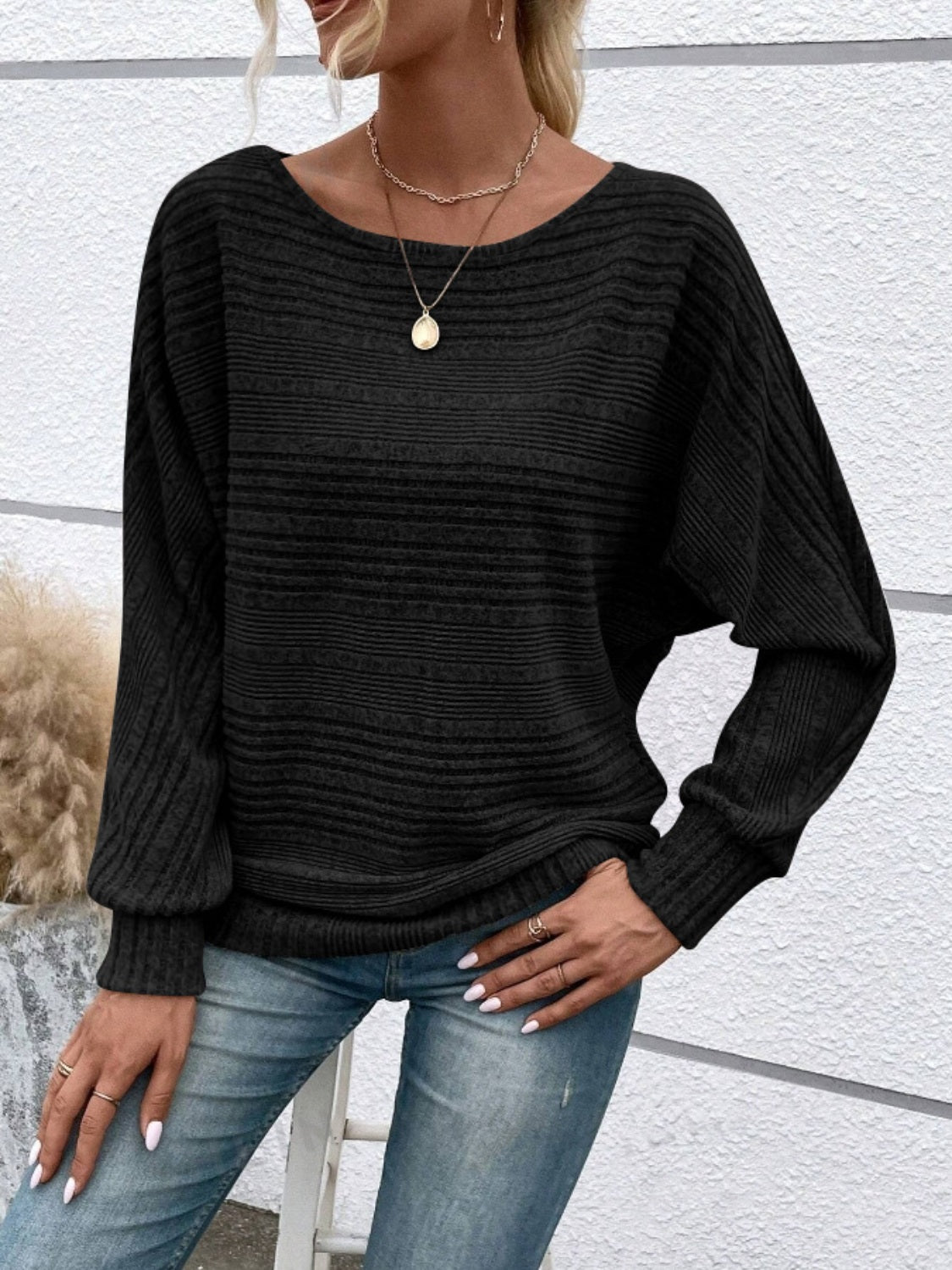 Everly Ribbed Luxe Pullover