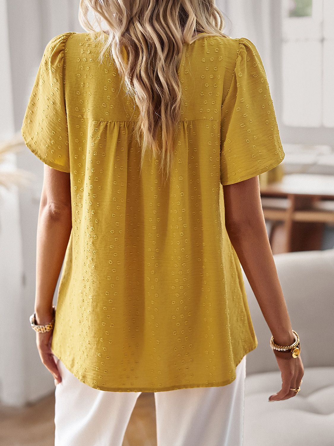 Sunshine Lace Detail Top