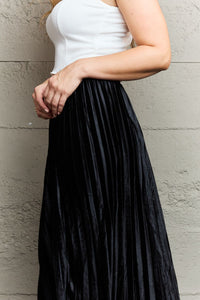 Ethereal Charm Accordion Pleated Midi Skirt