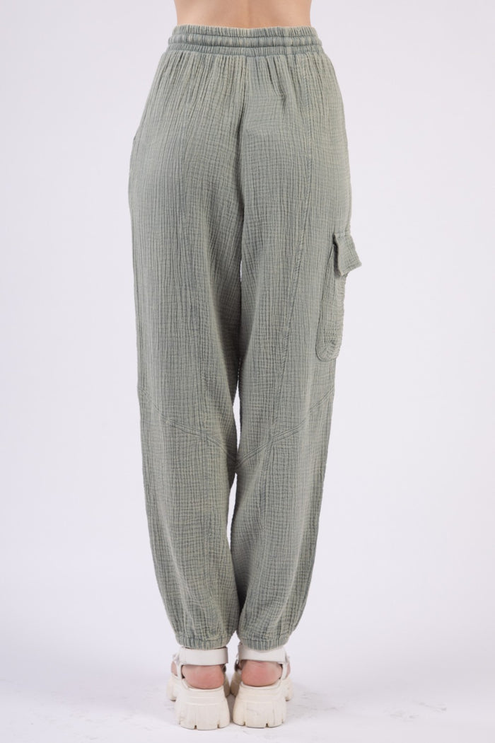 Cozy Crinkle Cotton Lounge Pants