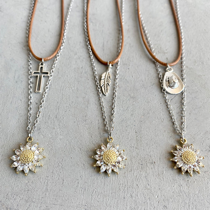 Sunlit Blossom Layered Necklace