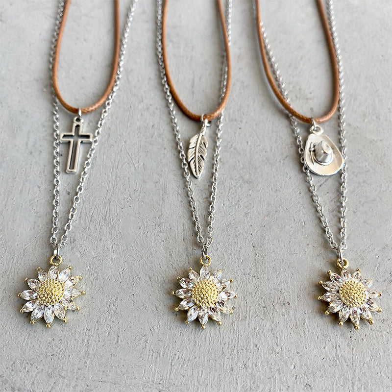 Sunlit Blossom Layered Necklace