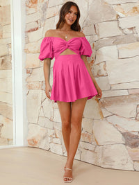 Breezey Chic Off-Shoulder Twist Dress