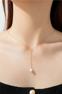 Luminous Elegance Pearl Drop Necklace