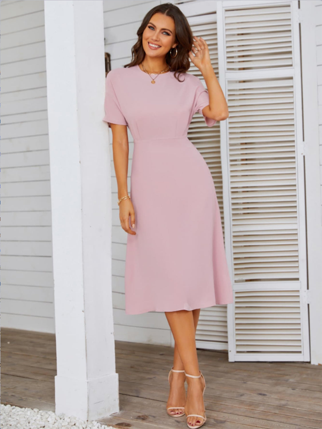 Timeless Elegance Midi Dress