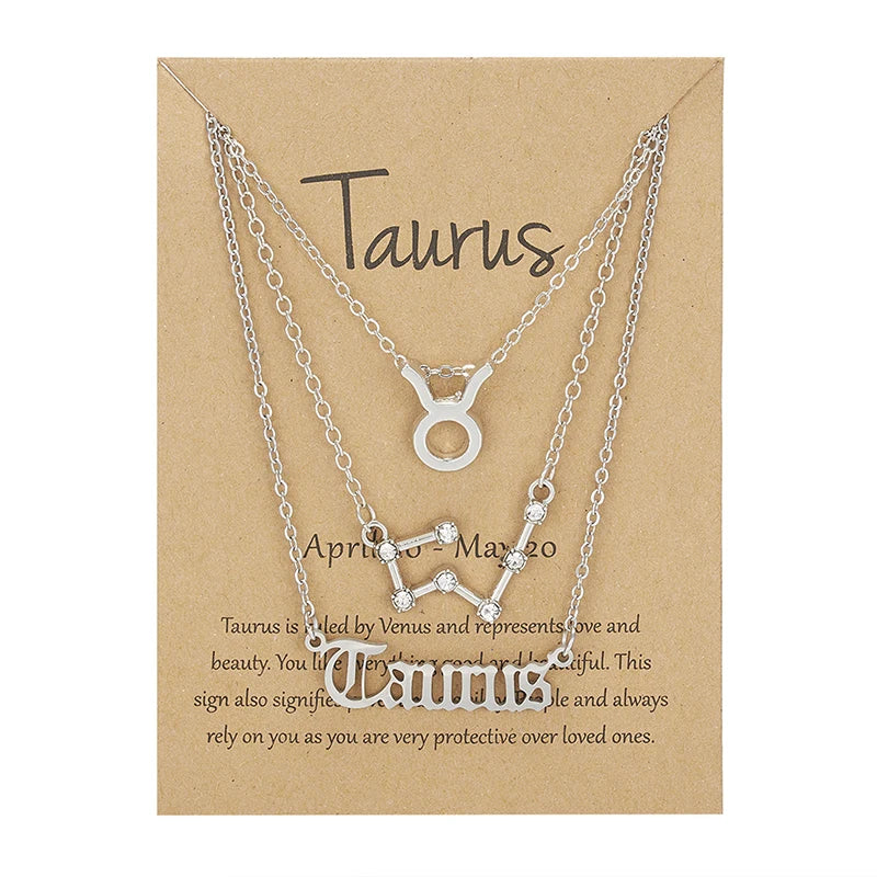 Cosmic Charm Zodiac Necklace Set