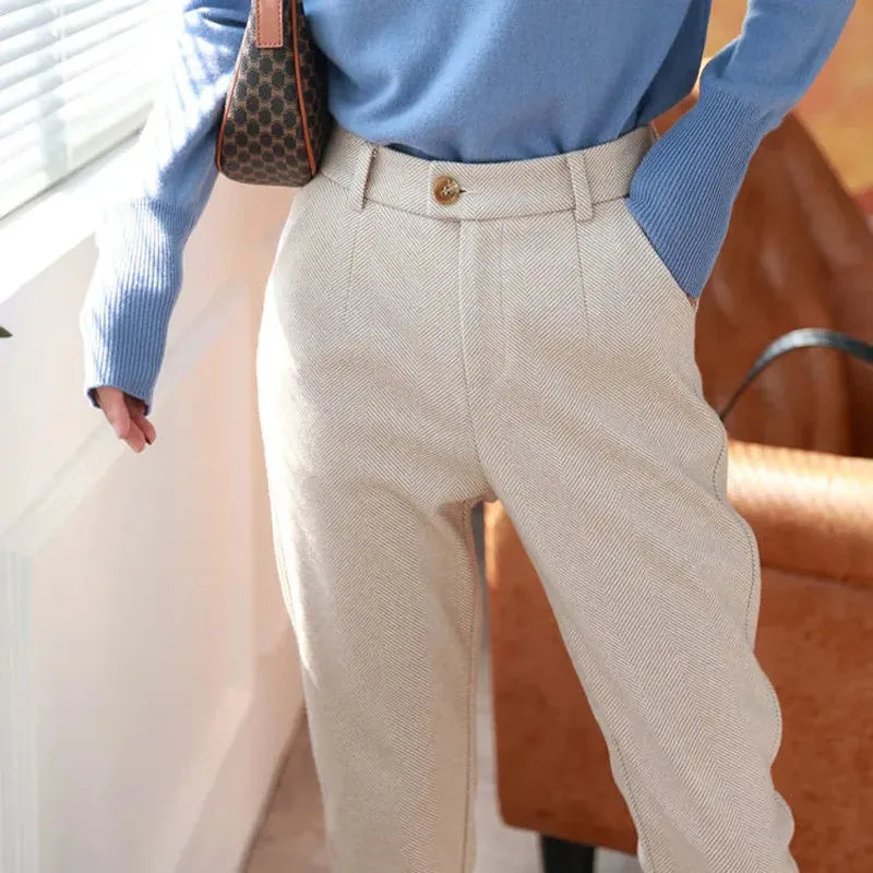 Chic Autumn Harem Pencil Pants