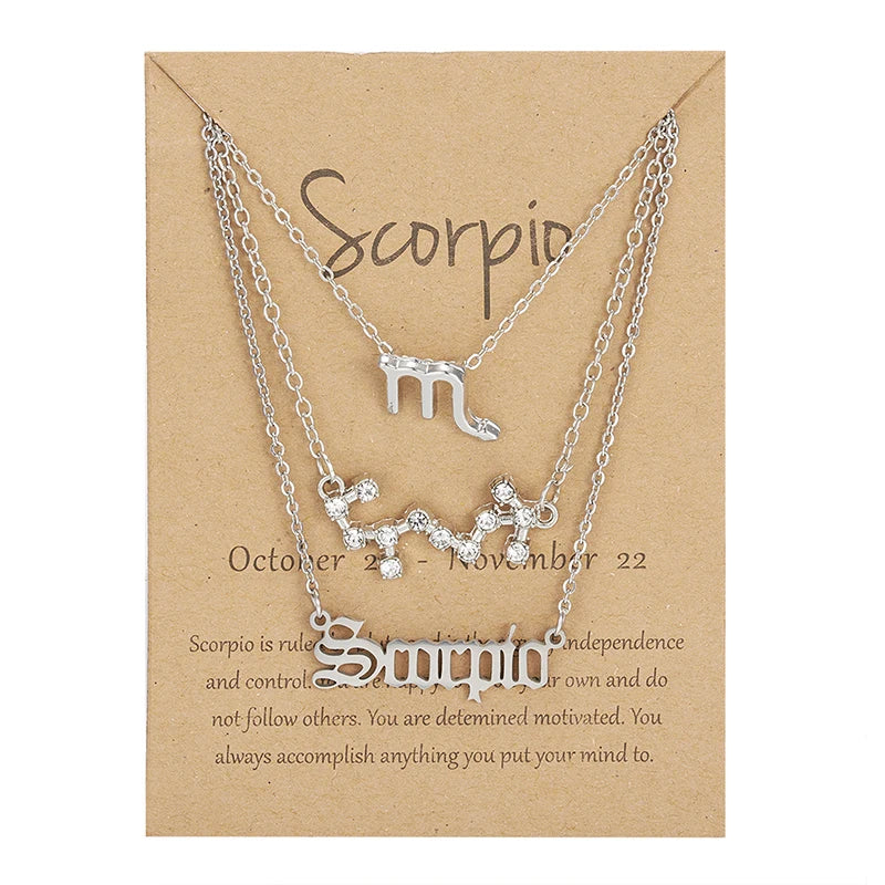 Cosmic Charm Zodiac Necklace Set