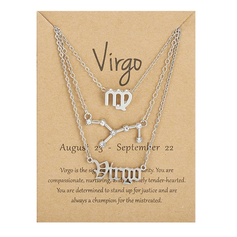 Cosmic Charm Zodiac Necklace Set