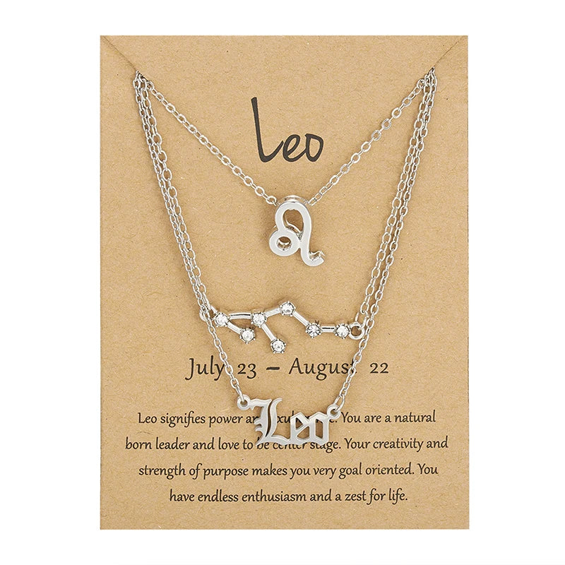 Cosmic Charm Zodiac Necklace Set