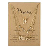 Cosmic Charm Zodiac Necklace Set