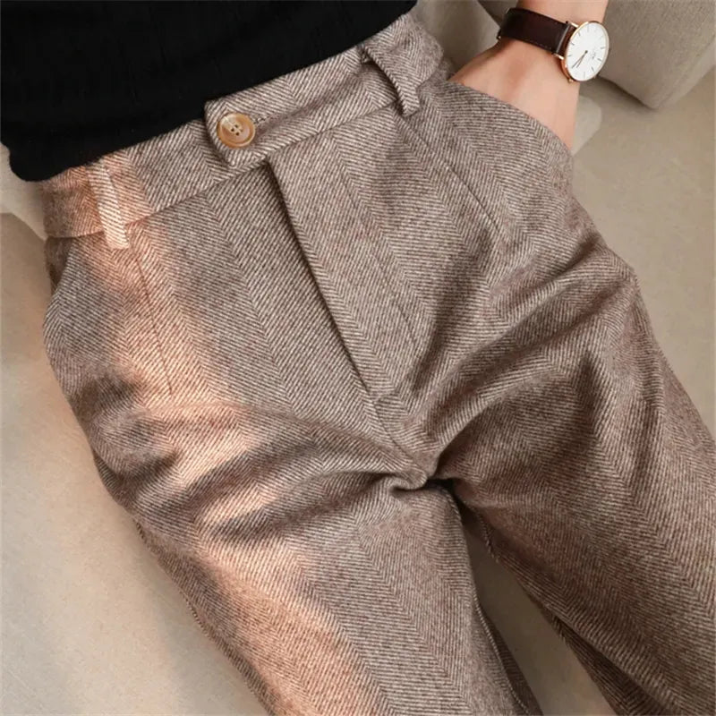 Chic Autumn Harem Pencil Pants