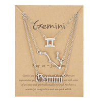 Cosmic Charm Zodiac Necklace Set