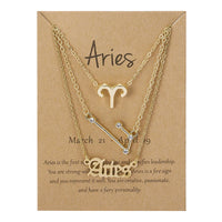 Cosmic Charm Zodiac Necklace Set