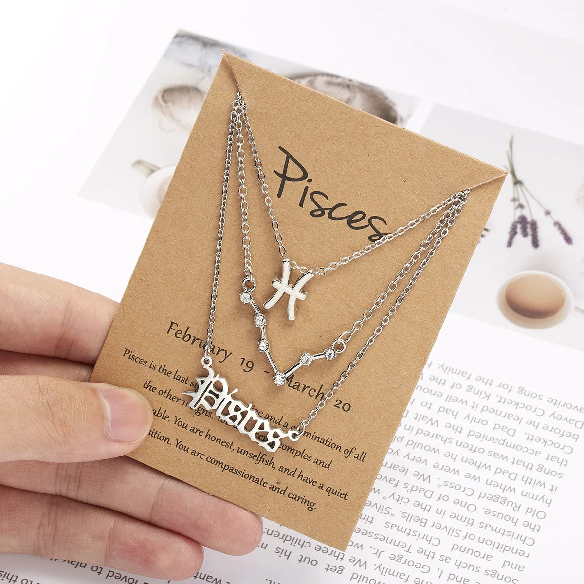 Cosmic Charm Zodiac Necklace Set