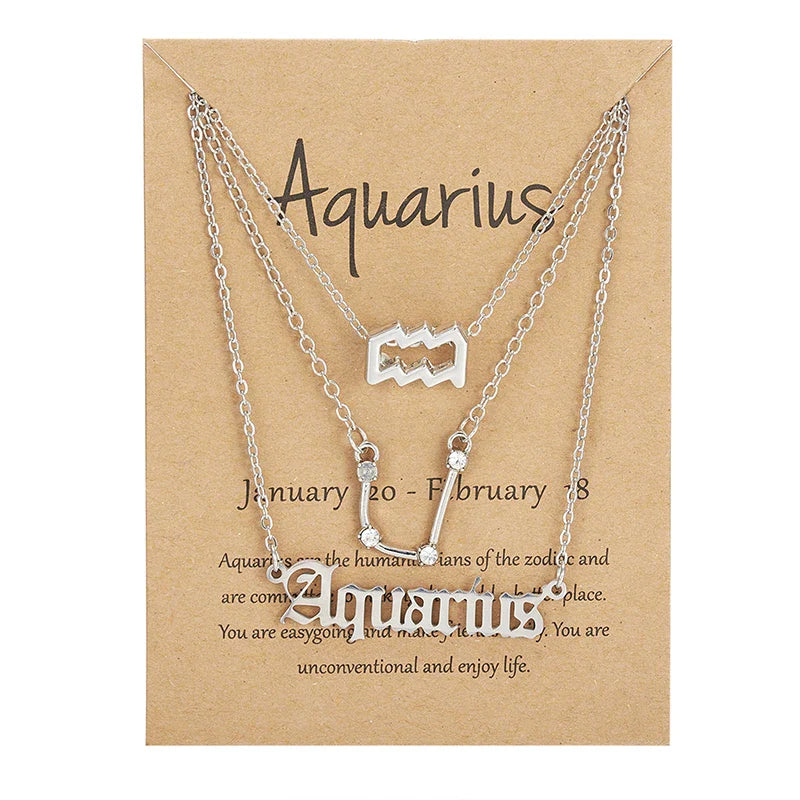 Cosmic Charm Zodiac Necklace Set