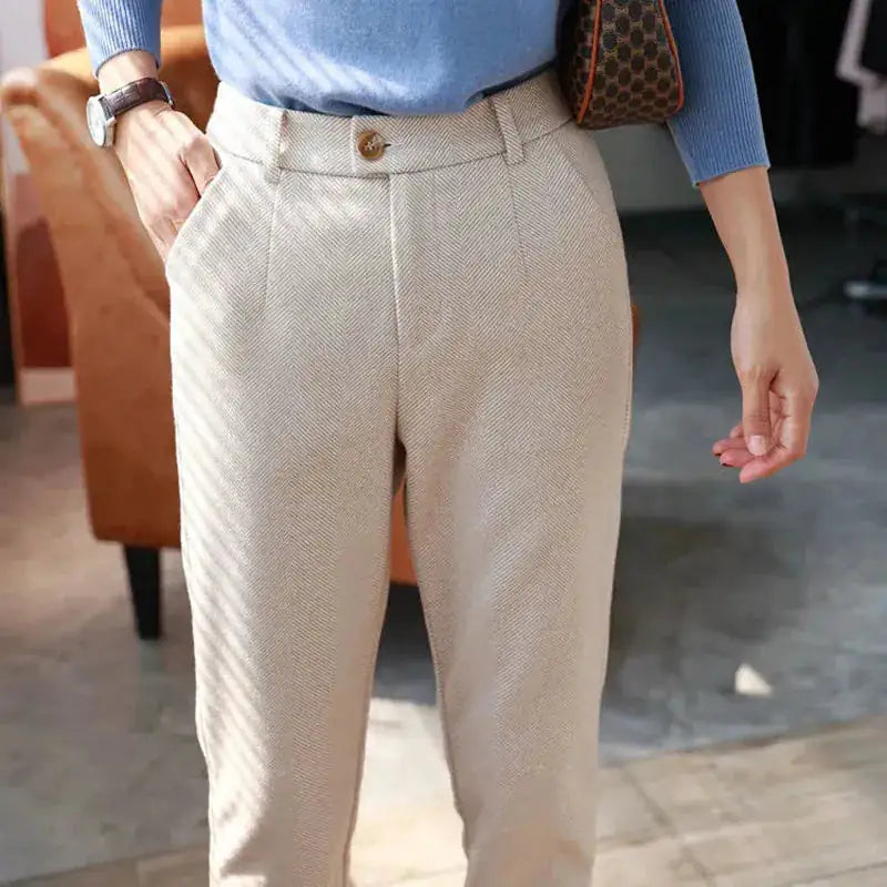 Chic Autumn Harem Pencil Pants