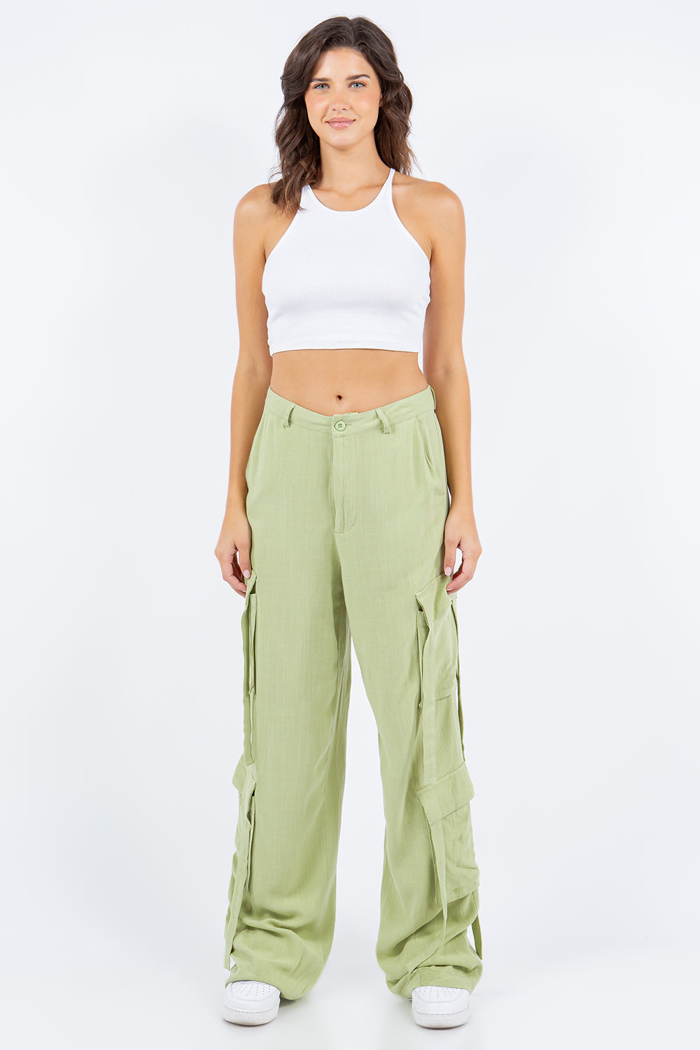 Urban Breeze Linen Cargo Pants