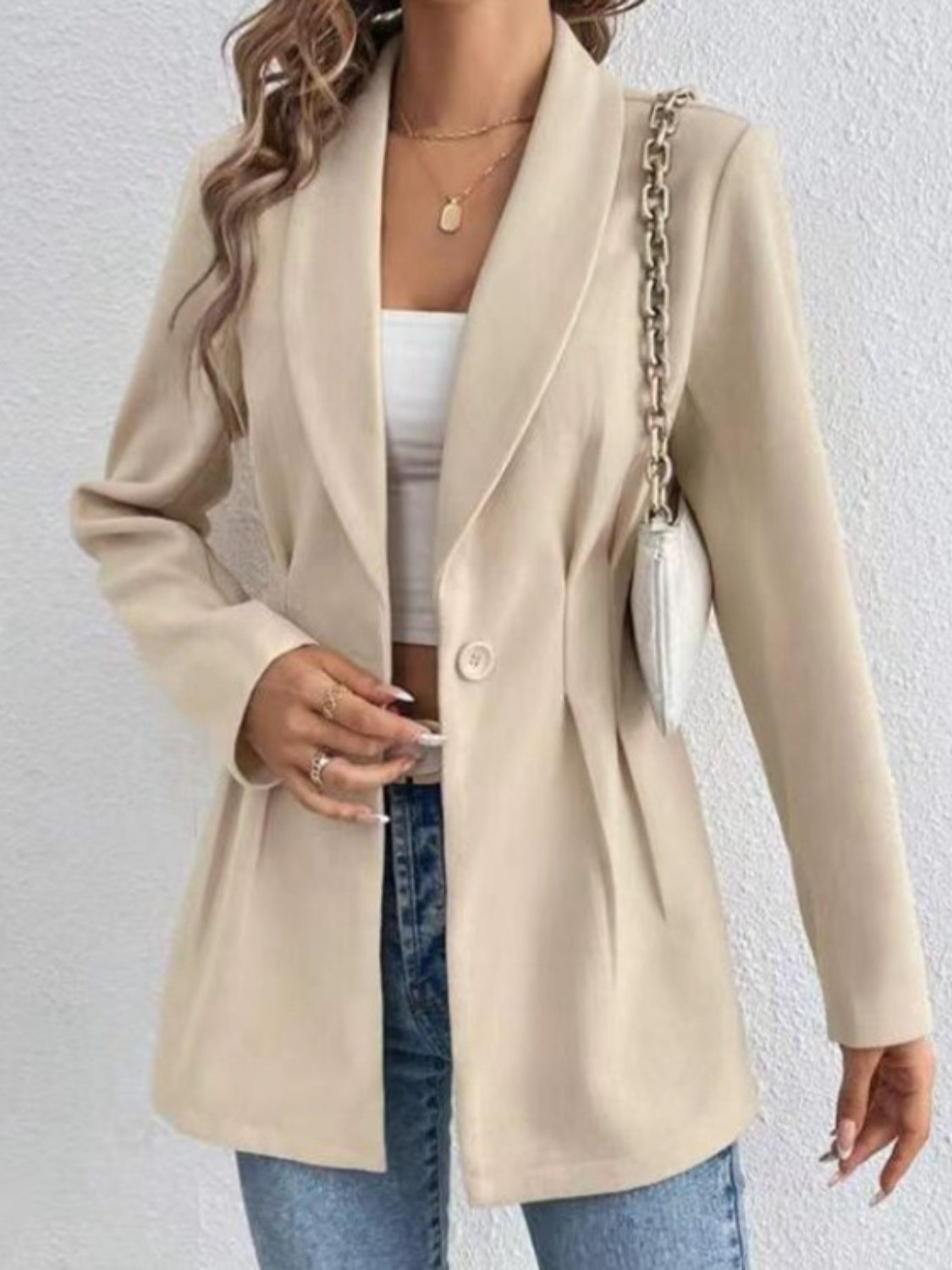 Sophisticated Buttoned Blazer