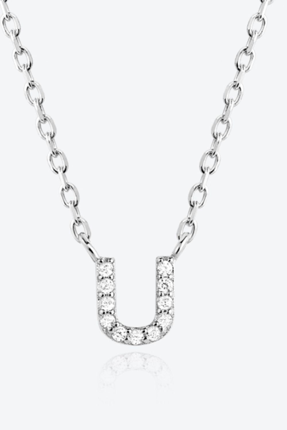 Q to U Quintessence Circle Zircon Sterling Necklace