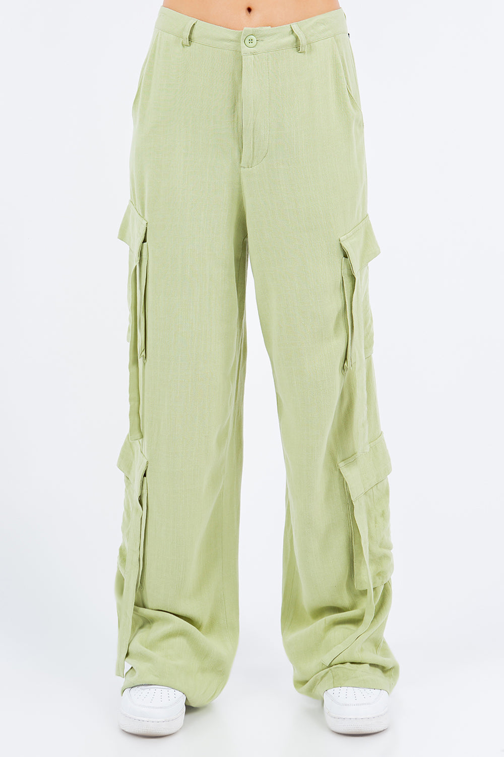 Urban Breeze Linen Cargo Pants