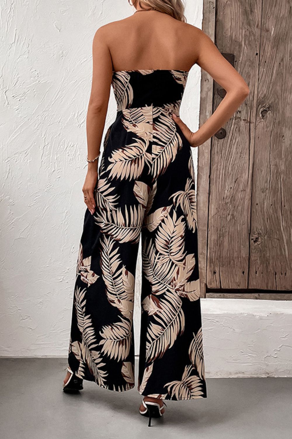 Tropical Breeze Strapless Jumpsuit