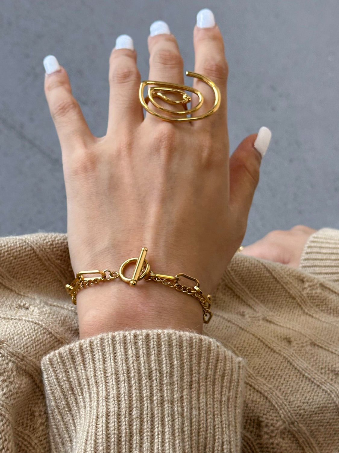 Golden Glow Link Bracelet