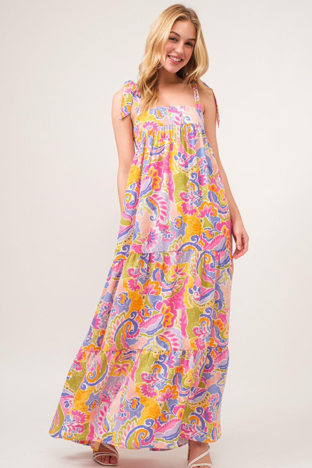 Sunny Paisley Maxi Dres