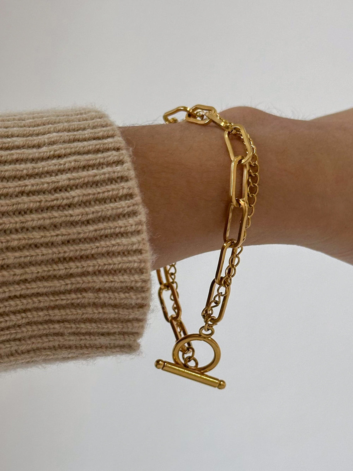 Golden Glow Link Bracelet