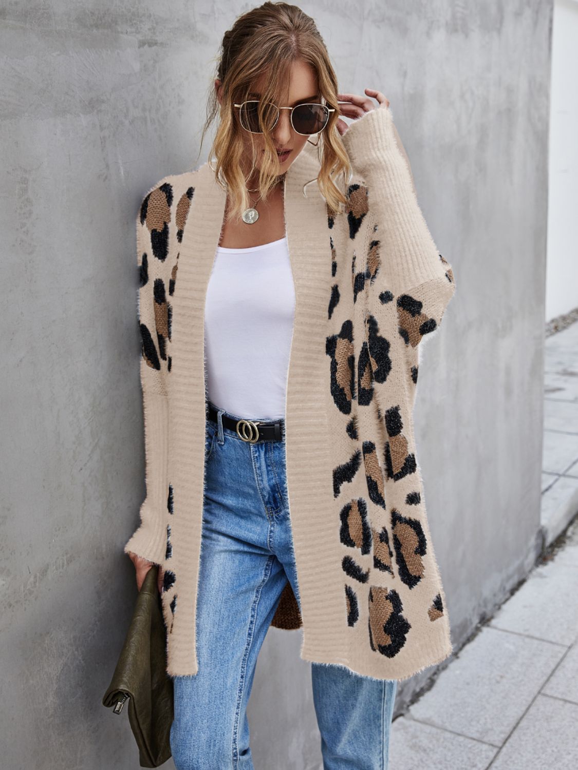 Wildly Chic Leopard Fuzzy Cardigan