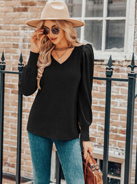 Reverie V-Neck Long Sleeve Top