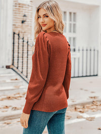 Reverie V-Neck Long Sleeve Top