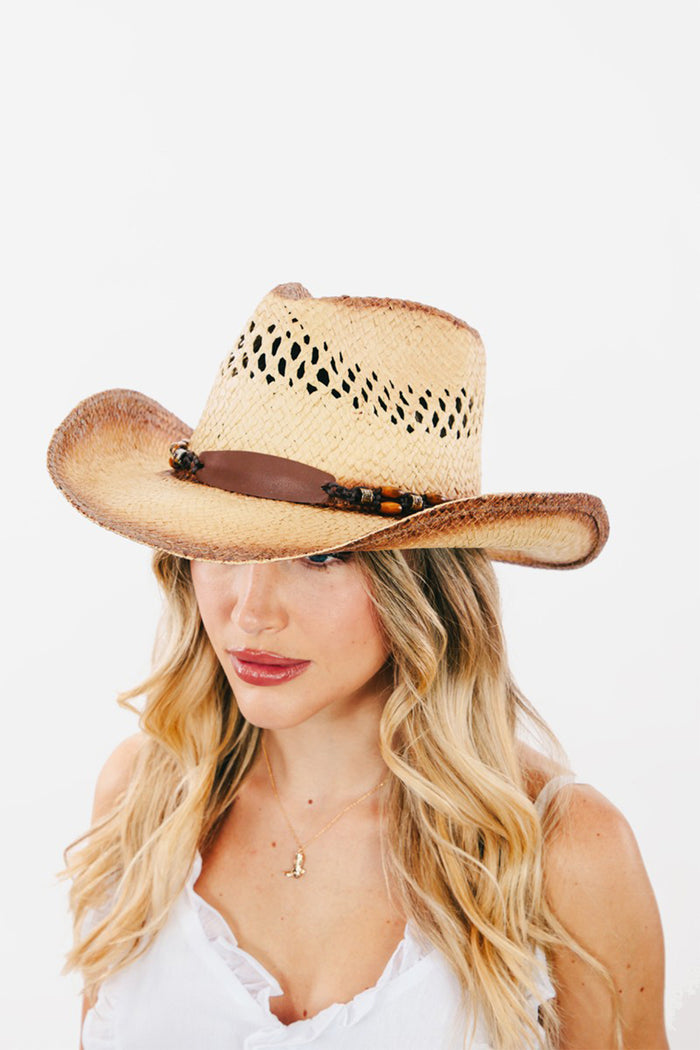 Sunkissed Elegance Cutout Straw Hat