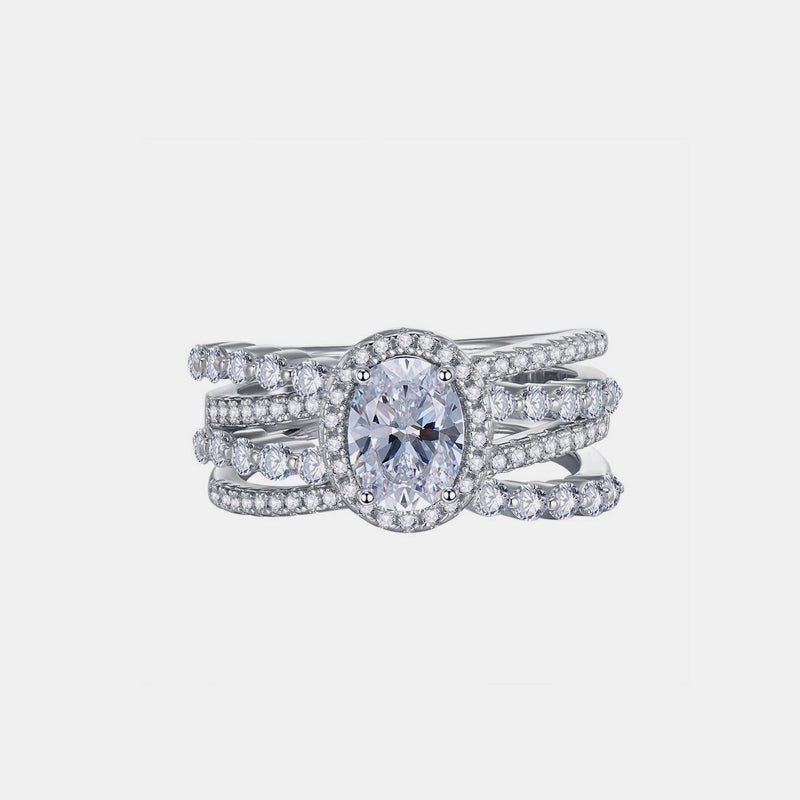 Celestial Brilliance Layered Moissanite Ring