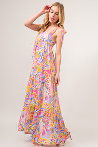 Sunny Paisley Maxi Dres