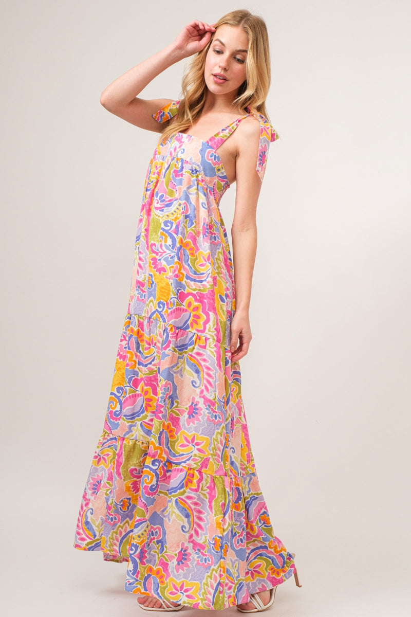 Sunny Paisley Maxi Dres