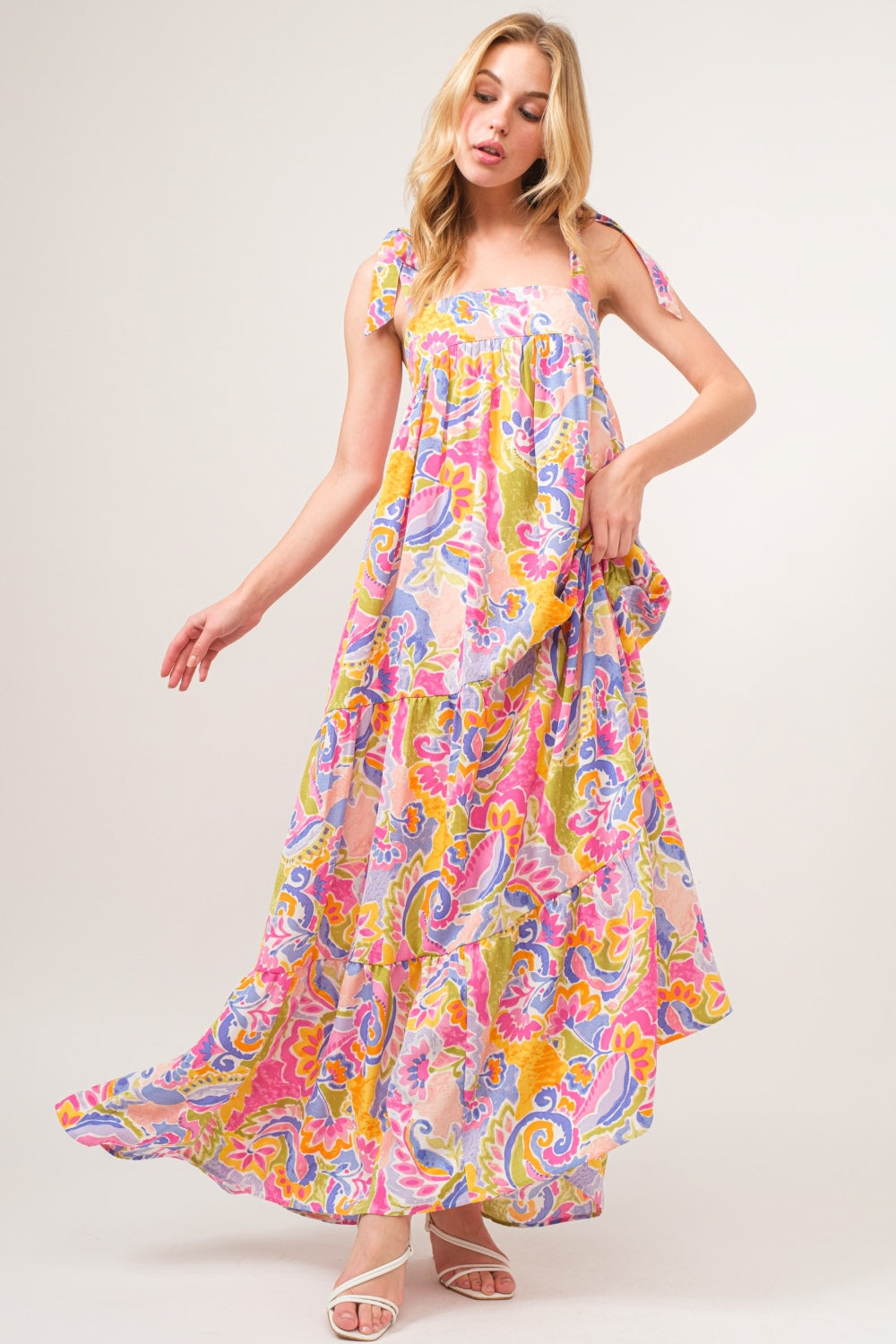 Sunny Paisley Maxi Dres