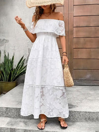 Ethereal Off-Shoulder Maxi Dress