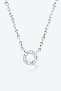 Q to U Quintessence Circle Zircon Sterling Necklace